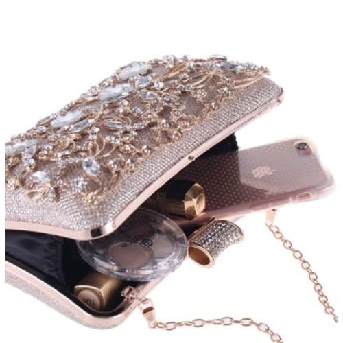 Bridal Clutch Purse - Gold
