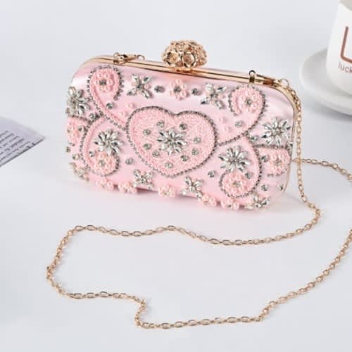 Ladies Clutch Purse - Pink
