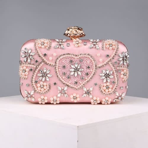 Ladies Clutch Purse - Pink
