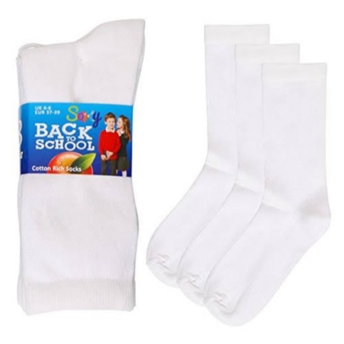 Unisex School Socks - Set Of 6
