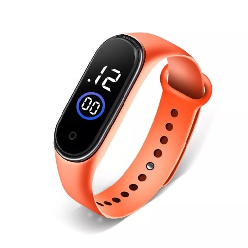 Touch Screen Led Sports Watch - Orange
