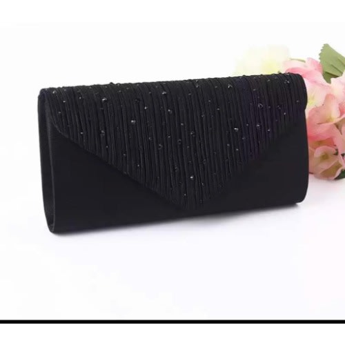 Ladies Party Clutch Purse - Black