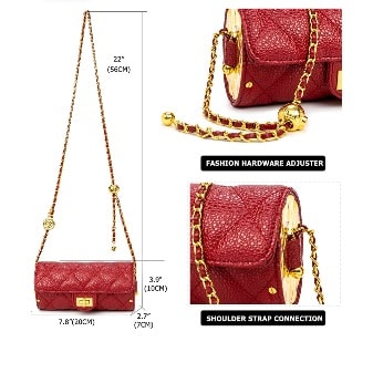 Leather Sausage Design Purse -ed R