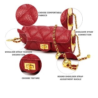 Leather Sausage Design Purse -ed R