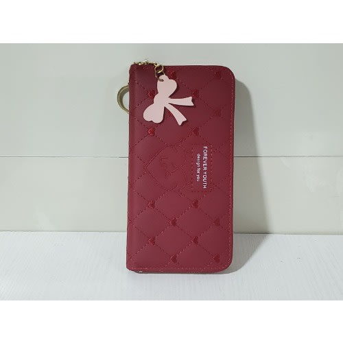 Women Leather Purse - Red