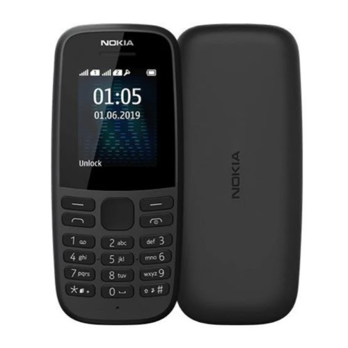 105 Dual SIM - FM Radio - LED Torch Phone - 800mAh Battery- Black