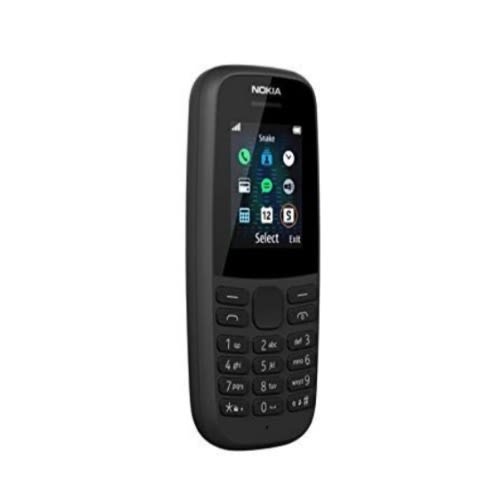 105 Dual SIM - FM Radio - LED Torch Phone - 800mAh Battery- Black