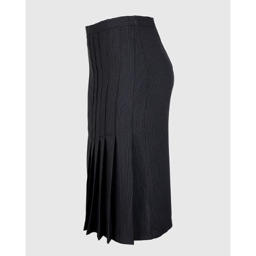 Multipurpose Skirt With Pleat Design - Black