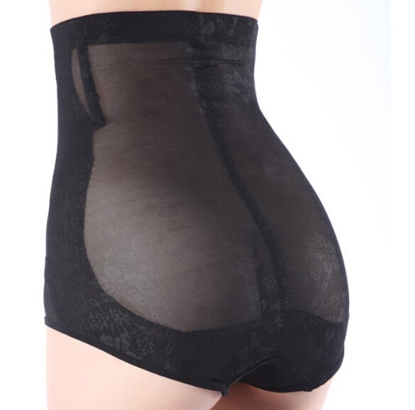 High Waist Tummy Control Bodyshaper Briefs - Black