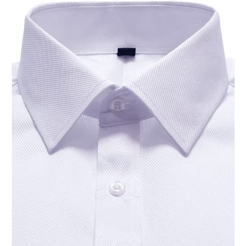 Men's Textured Formal Shirt  - White