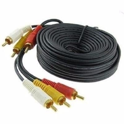 Rca Av Cable - Black - 5m - 3-3
