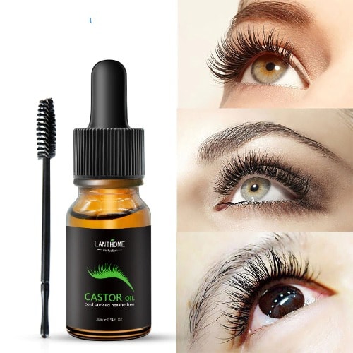 Moisturizing Castor Oil Eyebrow Eyelash Growth Serum - 10ml
