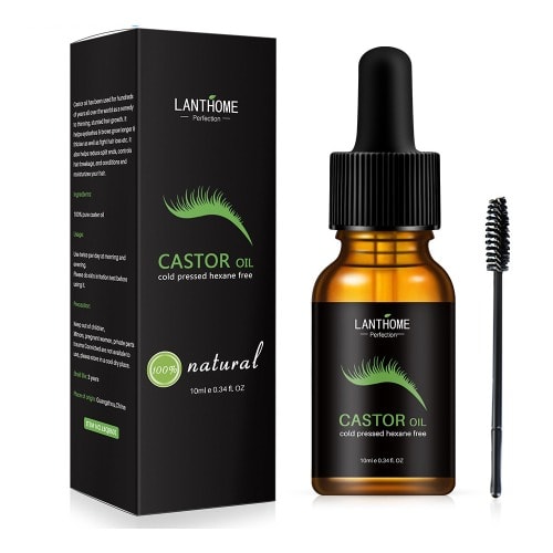 Moisturizing Castor Oil Eyebrow Eyelash Growth Serum - 10ml