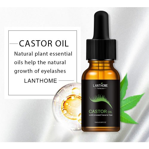 Moisturizing Castor Oil Eyebrow Eyelash Growth Serum - 10ml
