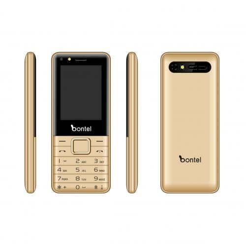 Blade600-2.4 Inch Color Display - 2000mAh - Selfie Camera With Front Flash - Ultra Slim - Gold