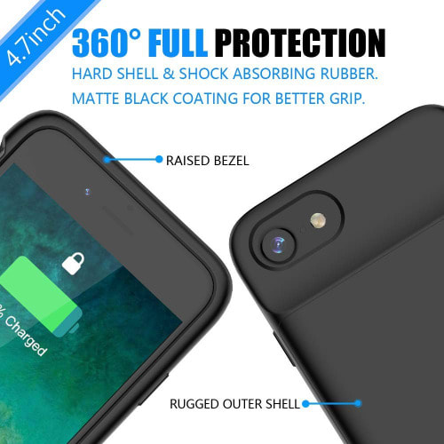 Case For iPhone 6, 6S, 7, 8 - 3200mAh - Slim Rechargeable  Charger