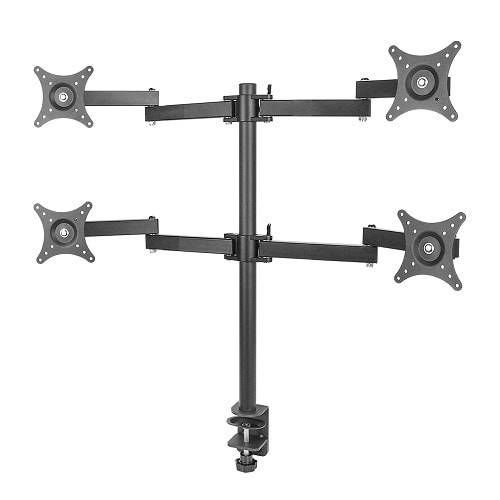 Adjustable Computer TV Quad Monitor Holder Arm Desk Mount Stand