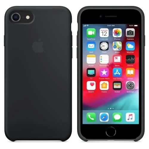 Silicon Cover Pouch For iPhone 7 - Red