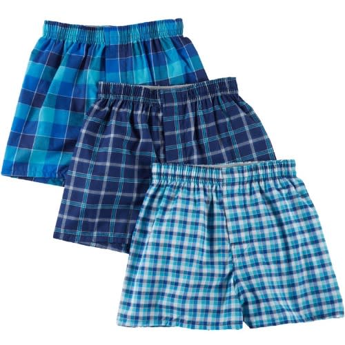 Set Of 3 Boys Striped Boxers