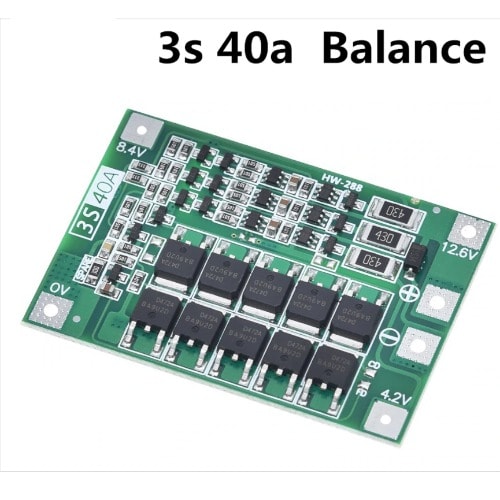 3s 40A Li-ion Lithium Battery BMS Board