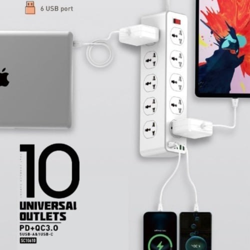 Ldnio 10 Ports And 6 Usb Socket Charging Station