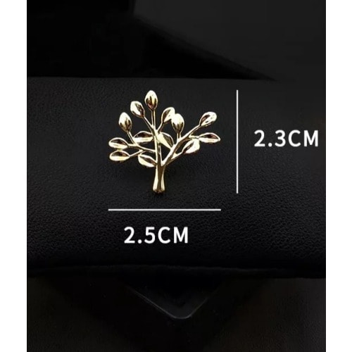 Mimi Tree Lapel Pin 2.5cm*2.5cm- Gold