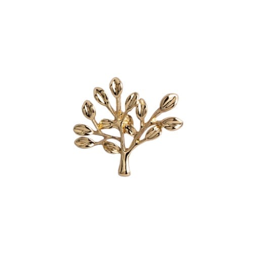 Mimi Tree Lapel Pin 2.5cm*2.5cm- Gold