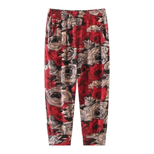 Women's Elastic Crop Loose Leggings