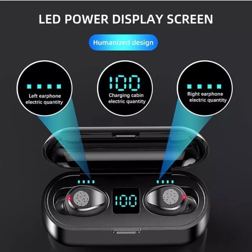 Wireless Fingerprint Touch Headphones Hifi Stereo Noise Cancelling Headsets