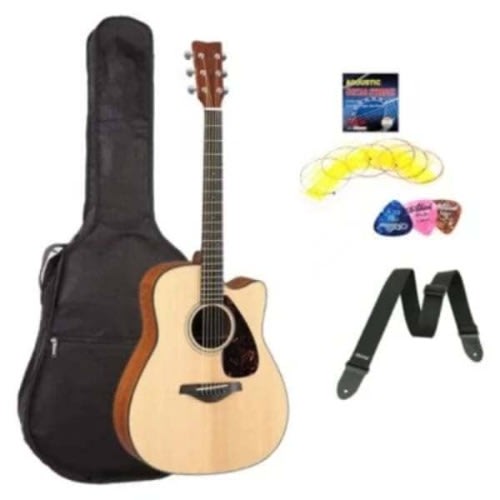 Acoustic Box Guitar - Natural With Accessories