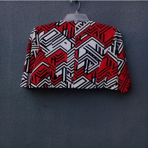 Red Dress & Printed Jacket Set - Two-Piece