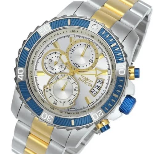 Men’s 23994 Pro Diver Analog Display Quartz Two Tone Watch