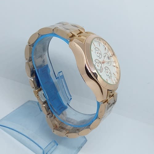 Coutourier White Dial Stainless Steel Watch - Rose Gold