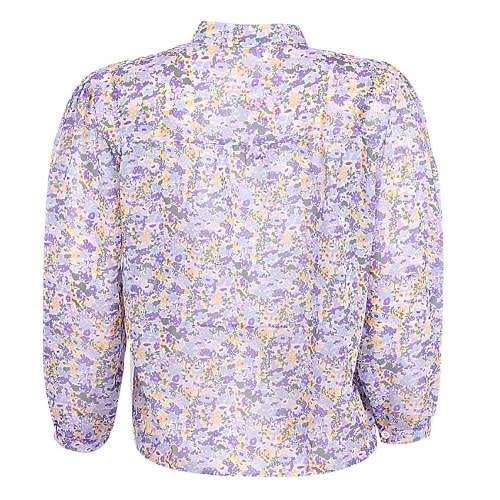 Floral Print Chiffon Blouse