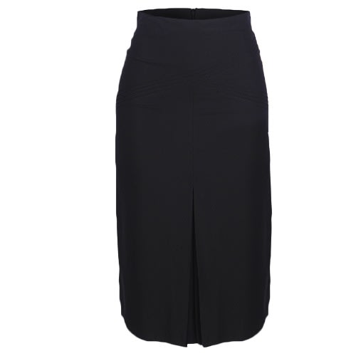Midi Skirt For Ladies' -Black