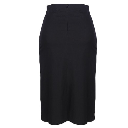 Midi Skirt For Ladies' -Black