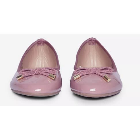 Comfy Ladies Wide Fit Shoes - Peach