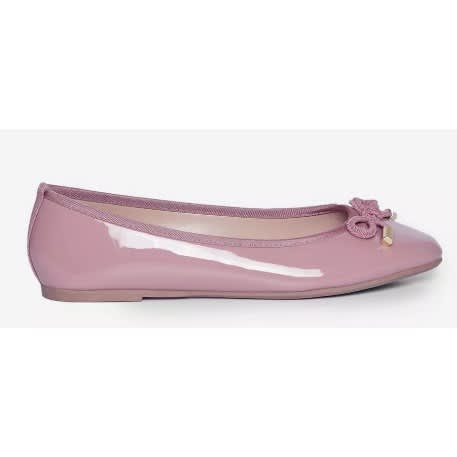 Comfy Ladies Wide Fit Shoes - Peach