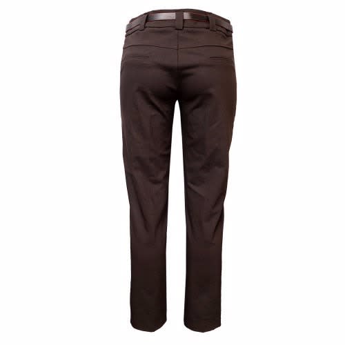 Ladies Corporate Straight Trouser - Coffee Brown