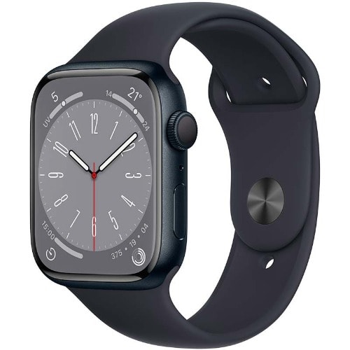 Watch Series 8 GPS 41mm Aluminium with Sport Band Midnight - Black