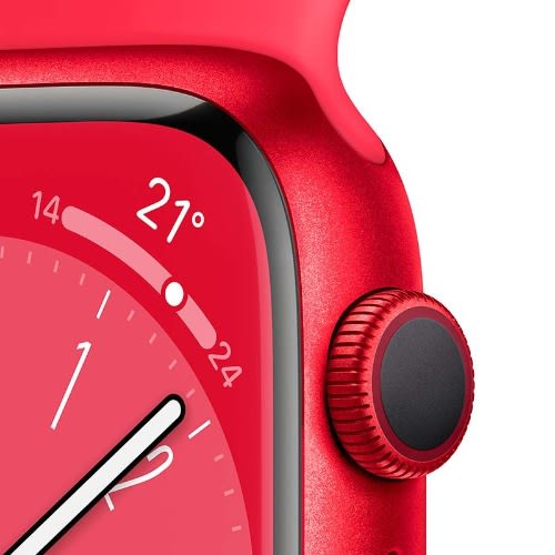 Watch Series 8 GPS 41mm Aluminium with Sport Band -RED