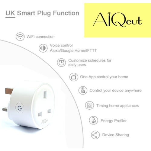 Uk Standard 16a Mini Smart Wifi Plug With Energy Monitoring