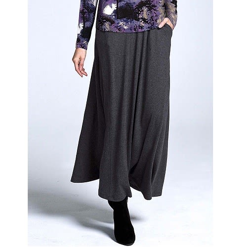 Pull On Jersey Maxi Skirt For Plus Size