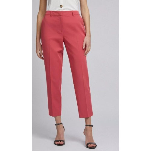 Ladies Ankle Grazer Trouser - Coral