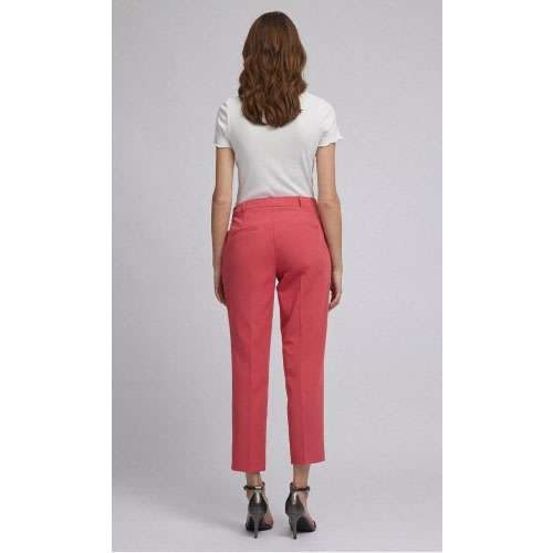 Ladies Ankle Grazer Trouser - Coral