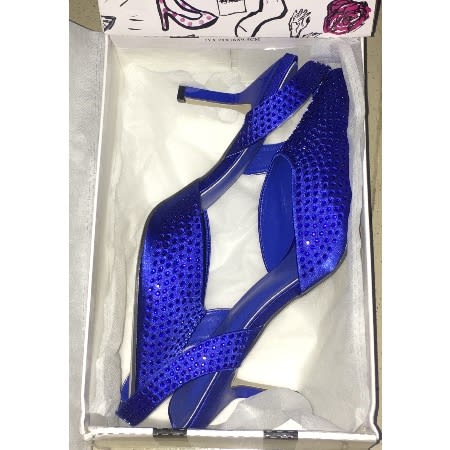 Studded Sling Back Covered Toe Heels