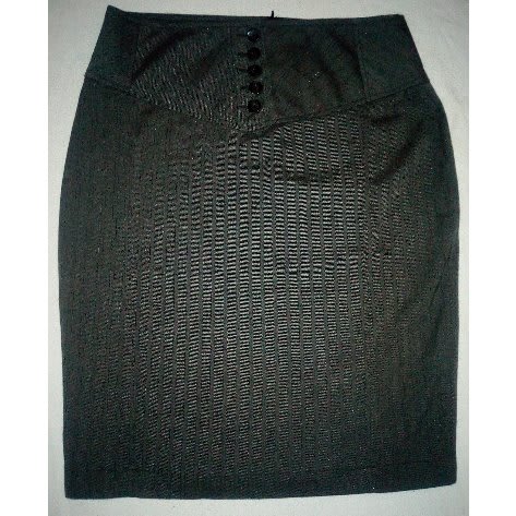 Grey Office Skirt