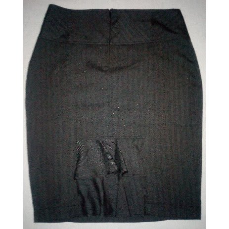 Grey Office Skirt