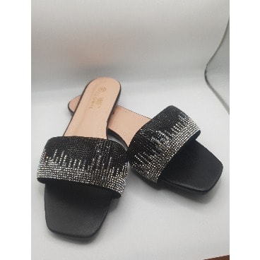 Women Flat Slippers - Black