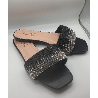 Women Flat Slippers - Black